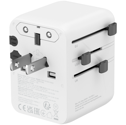 CANYON Travel Adapter OnTour 70 EU/UK/US/AUS 70W White