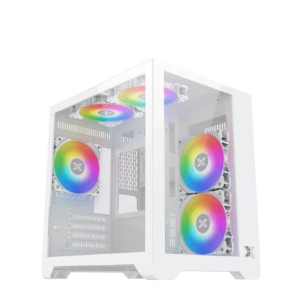Xigmatek Case mATX - Aqua M Lite Arctic - 5 ARGB Fans