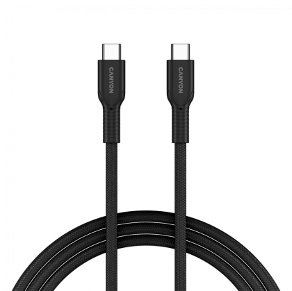 CANYON cable OnWire 60CL C-C 60W COLOR Braided 1m Black