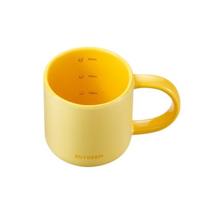 BUYDEEM Ceramic Mug 300 ml, model CD1018, color Mellow Yellow
