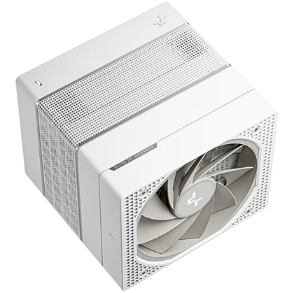 DeepCool ASSASSIN VC ELITE WH, CPU Air Cooler, 1x120mm + 1x140mm FDB Fans, Fan Speed Switch, Vapor Chamber, 7 Heatpipes, White, LGA20xx/1851/1700/1200/115x, AMD AM5/AM4, 144x147x164 mm(LxWxH), R-ASN4-WHNVNN-GJD, 6Y