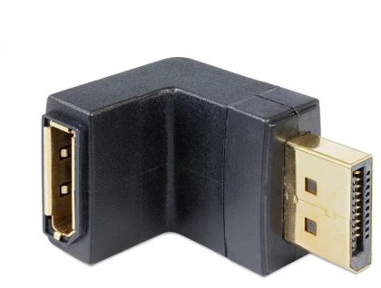 Адаптер Delock, DisplayPort мъжко - DisplayPort женско, 90°