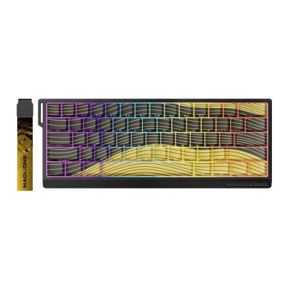 Madlions професионална геймърска механична клавиатура Professional Gaming Mechanical Keyboard MAD 60 HE Contour Flagship - 8K, Gateron Jade Pro [Linear]