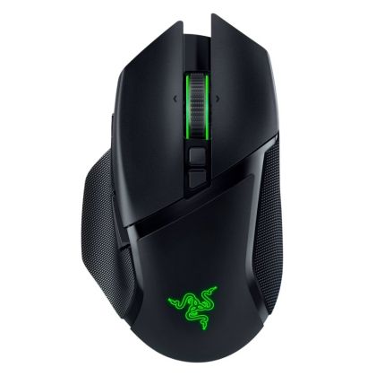 Razer Basilisk V3 Pro - Ergonomic Wireless Gaming Mouse, Razer HyperSpeed Wireless, Bluetooth, Speedflex Cable USB Type C, Razer Chroma RGB, Focus Pro 30K Optical Sensor, 30000DPI, Optical Mouse Switches Gen-3, 4-way Razer HyperScroll tilt wheel