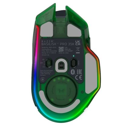 Razer Basilisk V3 Pro 35K Phantom Green Edition, Gaming mouse, Ergonomic Wireless Gaming Mouse, Charging Cable USB Type C, 30000DPI, Optical Mouse Switches Gen-3, 63 g, Focus Pro 30K Optical Sensor