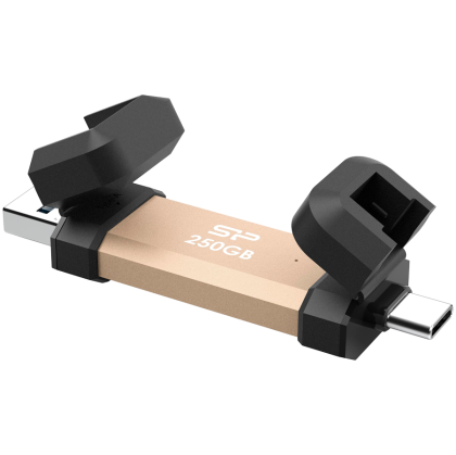 Silicon Power UC3S72 250GB, USB3.2 Gen2, DS72, Gold