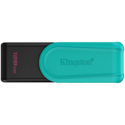 Kingston  128GB Portable USB 3.2 Gen 1 DataTraveler Exodia S (Black/Turquoise)