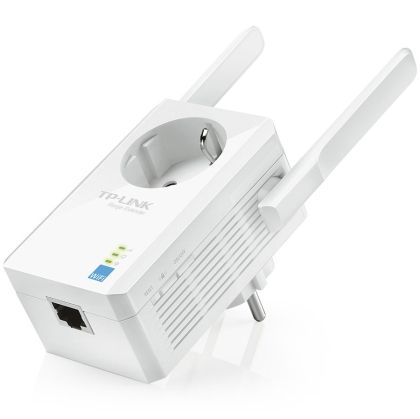 Repeater TP-Link TL-WA860RE, 300Mbps Wireless N Wall Plugged Range Extender with AC Passthrough, QCA(Atheros), 2T2R, 2.4GHz, 802.11n/g/b, Ranger Extender button, Range extender mode, with 2 fixed Antennas