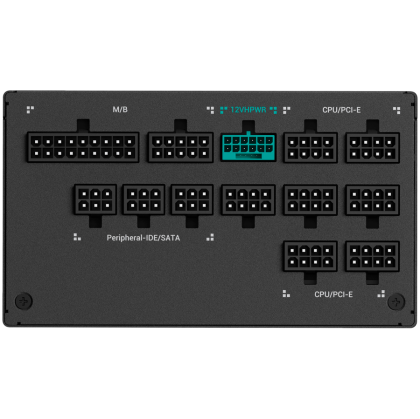 DeepCool PX1000-P, 1000W, 80 Plus PLATINUM, Fully Modular, Flat Black Cables, 135mm FDB Fan, Fluid Dynamic Bearing, 150x160x86mm (W x L x H), ATX 3.0, OPP/OVP/SCP/OTP/OCP/UVP/NLO/SIP, 12Y, R-PXA00P-FC0B-EU