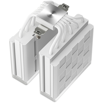 DeepCool AG620 WH ARGB V2, CPU Air Cooler, 2x120mm ARGB PWM Fan, Core Touch Technology 2.0, 6 Heatpipes, White, LGA1851/1700/1200/115x, AMD AM5/AM4, 129x136x161 mm(LxWxH), 2Y, R-AG620-WHAMMN-GJD