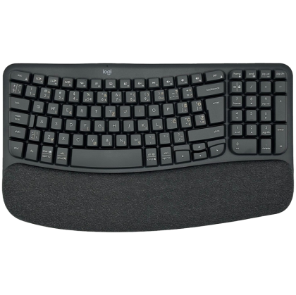 LOGITECH Wave Bluetooth ergonomic keyboard - GRAPHITE - US INT'L