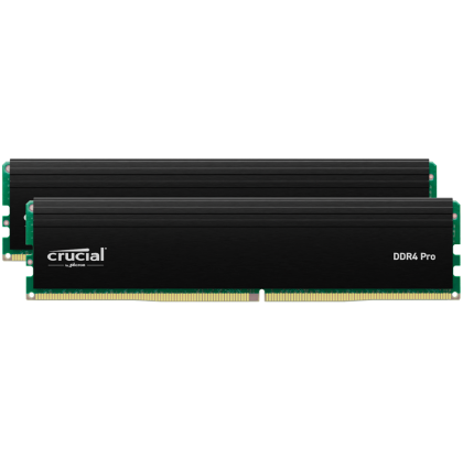 Crucial Pro OC 32GB Kit (2X16GB) DDR5-6400 UDIMM CL38 Black
