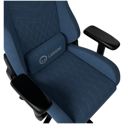 LORGAR Ace 422, Gaming chair, Anti-stain durable fabric, 1.8 mm metal frame, multiblock mechanism, 4D armrests, 5 Star aluminum base, Class-4 gas lift, 75mm PU casters, Blue
