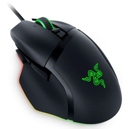 Razer Basilisk V3 35K Gaming Mouse, Black, Focus Pro 35K Optical Sensor Gen-2, Optical Mouse Switches Gen-3, Razer™ Speedflex Cable, 4-Way Razer™ HyperScroll Tilt Wheel, 35K DPI