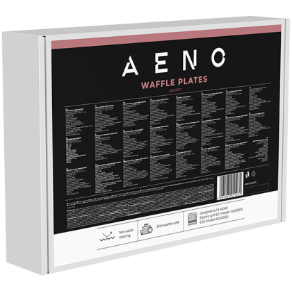 AENO Electric grill AEG0001/AEG0005 Waffle plate, Non-stick coating, size: 290*234mm, 2 pcs in set