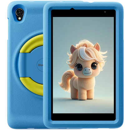 Blackview Tab A5 Kids, tablet, 8.0-inch 800x1280 HD+ IPS, Unisoc Tiger T310, 3GB + 64GB, LPDDR4 +EMMC5.1, 5100mAh; NO Charge, 4G:FDD:B1/B3/B7/B8/B20/B19, DokeOS_P 4.0 Based on Android 14, Blue