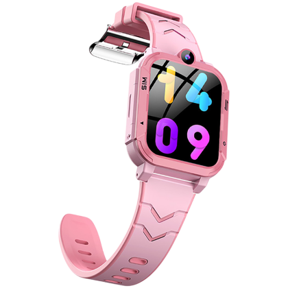 Blackview Z20 Kids 4G 1.83-inch HD Touchscreen 240x284 ARM Cortex-R5 16MB/16MB 800mAh Magnetic Charging IP67 8MP Camera GPS+WiFi+LBS SOS Call Android OS Rose Pink