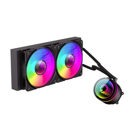Gamemax Water Cooling IceBurg 240 Infinity Black - Infinity Mirror, Addressable RGB