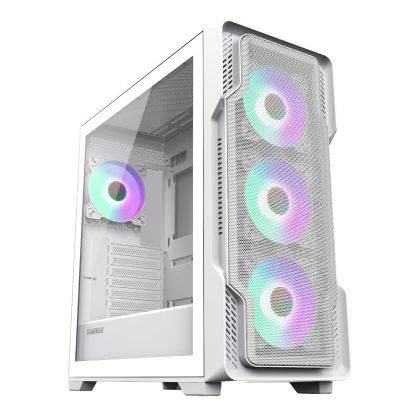 Gamemax Case EATX - SIEGE White - Addressable RGB