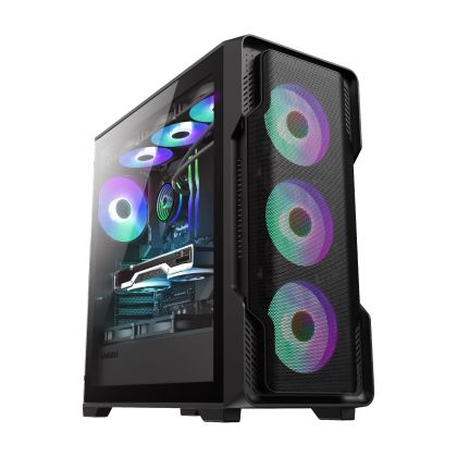 Gamemax Case EATX - SIEGE Black - Addressable RGB
