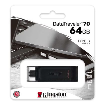 Преносима памет KINGSTON 64GB DT70 Type-C 3.2