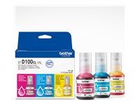 BROTHER BTD100 INK BOTTLE VALUE PK 1XC/M/Y - CEE