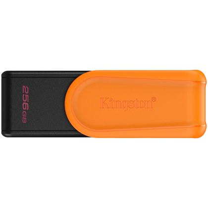 Kingston  256GB Portable USB 3.2 Gen 1 DataTraveler Exodia S (Black/Orange)