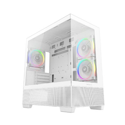 DeepCool Case ATX - CG380 3F WH - 3 ARGB Fans, USB-C