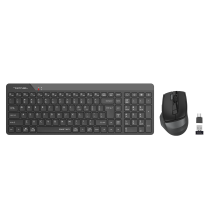 A4tech Fstyler FG2400Air 2 Wireless Keyboard and Mouse Set, Black, Cyrillic