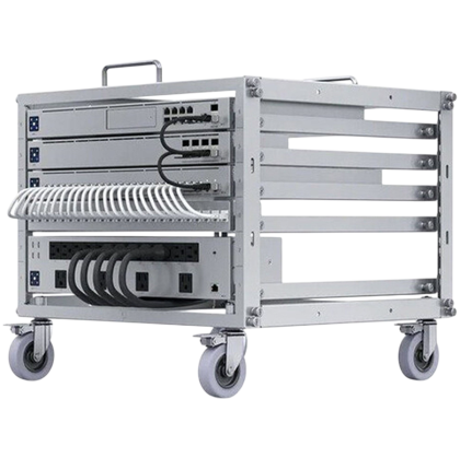 UniFi open frame 6U mobile rack, tool less