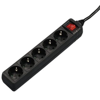 Разклонител 220V HAMA 5 гнезда, 1.4м