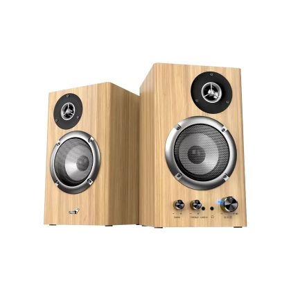 Genius Speakers 2.0 - SP-HF1812BT - 50W RMS, Bluetooth 5.3, Pine Wood