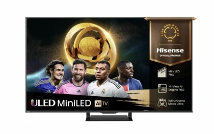Телевизор Hisense 75"U7Q Pro, 4K Ultra HD 3840x2160, ULED, FALD, Quantum Dot, 165Hz, IPS, HDR 10+, HLG, Dolby Vision IQ, Dolby Atmos, Smart TV, WiFi 5GHz, WiFi Direct, BT, Anyview Cast,light sensor,Solar Powered Remote, 4xHDMI, 2xUSB, LAN, CI+, DVB-T2/C/S