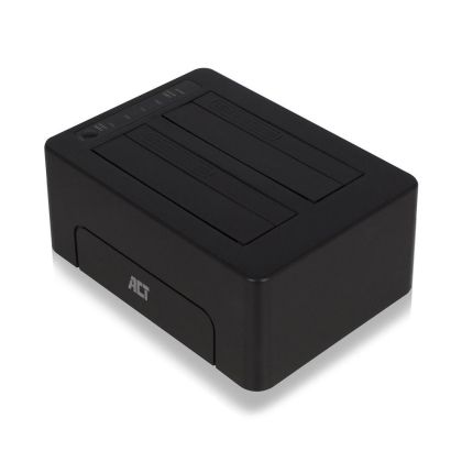 ACT Докинг стейшън AC1504, USB 3.1 Gen1 за 3.5"/2.5" HDD/SSD черен