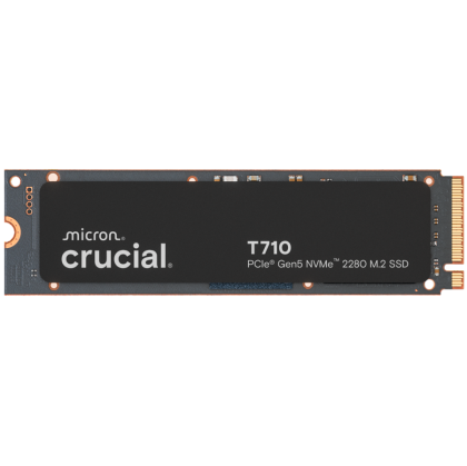 CRUCIAL T710 2TB PCIe Gen5 NVMe M.2 2280 SSD up to 14500 MB/s read and 13800 MB/s write