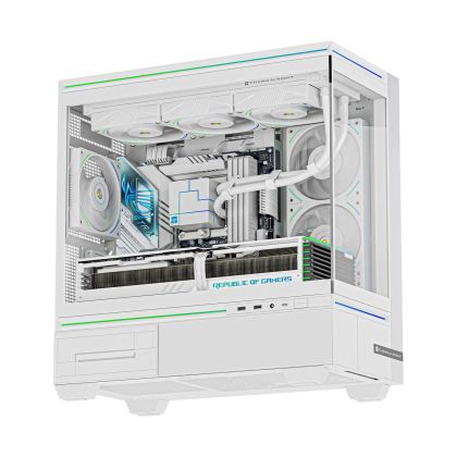 Thermalright кутия Case mATX - TL-M10 White - 4 x 120 mm ARGB included, USB-C