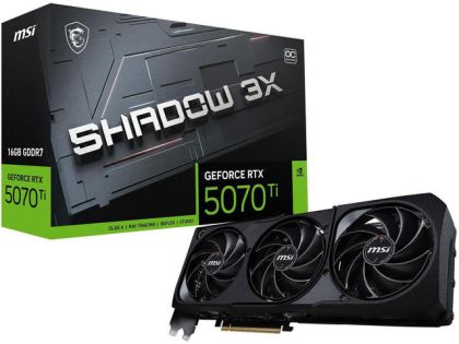 Видеокарта MSI RTX 5070 Ti Shadow 3X 16GB GDDR7