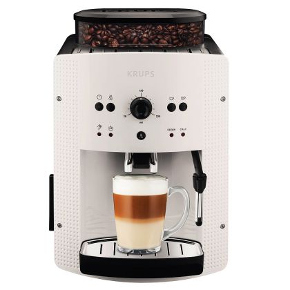 Coffee machine Krups EA810570, Espresseria Automatic Manual, Coffee machine, 1450W, 15 bar, white