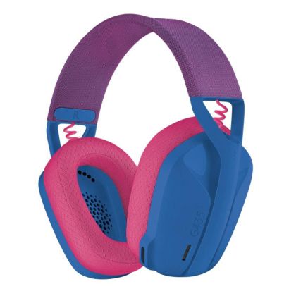 Gaming Wireless Headphones Logitech G435 Lightspeed Wireless, Microphone, Blue/Pink