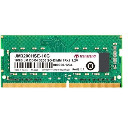 Memory Transcend 16GB JM DDR4 3200Mhz SO-DIMM 1Rx8 2Gx8 CL22 1.2V