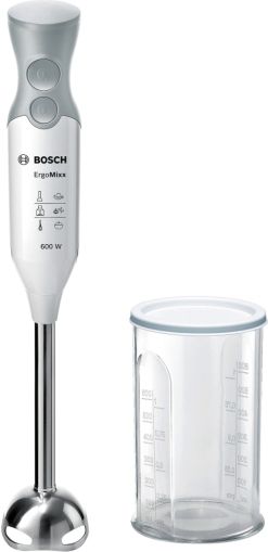 Blender Bosch MSM66110, Blender, ErgoMixx, 600 W, Included transparent jug, White