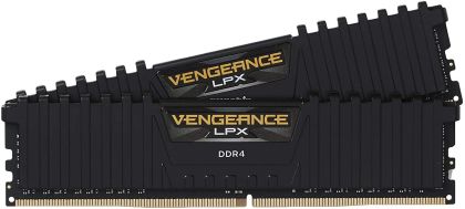 Памет CORSAIR VENGEANCE LPX, 16GB (2 x 8GB), DDR4, 3200MHz, Black