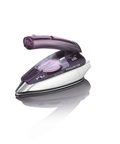 Iron Rowenta DA1511F1, First class, Travel steamiron, Iron 0 to 10g/min, 45g/min steam boost, 70 ml reservoir, Dual voltage, Microsteam 200, White & Purple