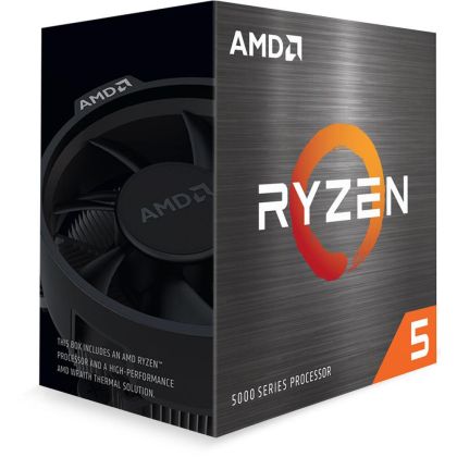 Процесор AMD Ryzen 5 5500, AM4 Socket, 6 Cores, 3.6GHz, 19MB Cache, 65W, BOX