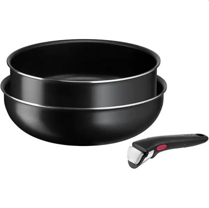 Set of pans and pots Tefal L1539153 Easy Cook & Clean wok26 + stp24 + handle