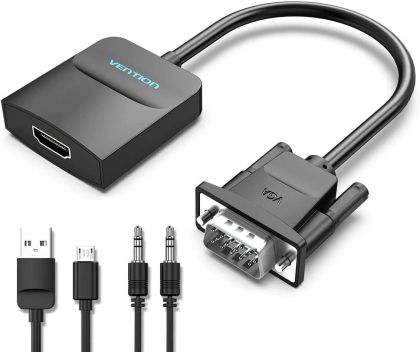 Vention Adapter VGA to HDMI with sound - Active converter with AUX-in and Micro USB power - ACNBB
