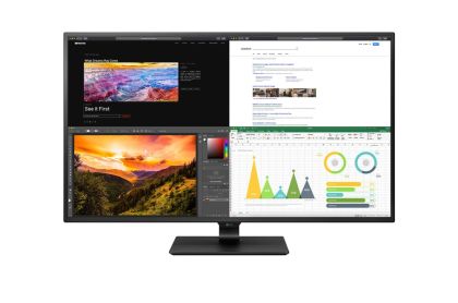 Монитор LG 43UN700P-B, 42.50" IPS Panel Anti-Glare, 400 cd/m2, 3840x2160, 8ms, HDR 10, 4x HDMI, DisplayPort, USB-C, USB 3.0, Speacers 10W x 2, Headphone out, Tilt, PIP, 4 PBP, Black