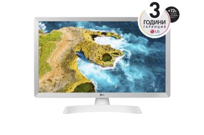 Monitor LG 24TQ510S-WZ, 23.6" WVA, LED, Smart webOS, TV Tuner DVB-T2/C /S2, 1000:1, Mega DFC, 200cd, 1366x768, AI SOUND, WiFi, HDMI, Bluetooth, USB 2.0, HOTEL MODE , AirPlay, Speaker 2x5W, White