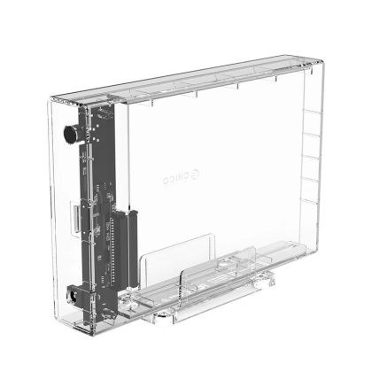 Orico кутия за диск Storage - Case - 3.5 inch USB3.0 transparent, Vertical - 3159U3