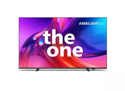 Television Philips 55PUS8518/12, 55" THE ONE, UHD 4K LED, 120Hz, 3840x2160, DVB-T/T2/T2-HD/C/S/S2, Ambilight 3, HDR10+, HLG, Google TV, Dolby Vision, Atmos, Quad Core P5 Perfec with Al, 16GB, VRR, HDMI, 2xUSB, Cl+, WCG 90% DCI/P3, 802.11ac, Lan, 20W RMS, 